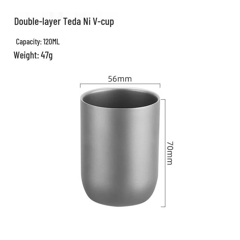 MINGHUI Double-layer Pure Titanium Mug