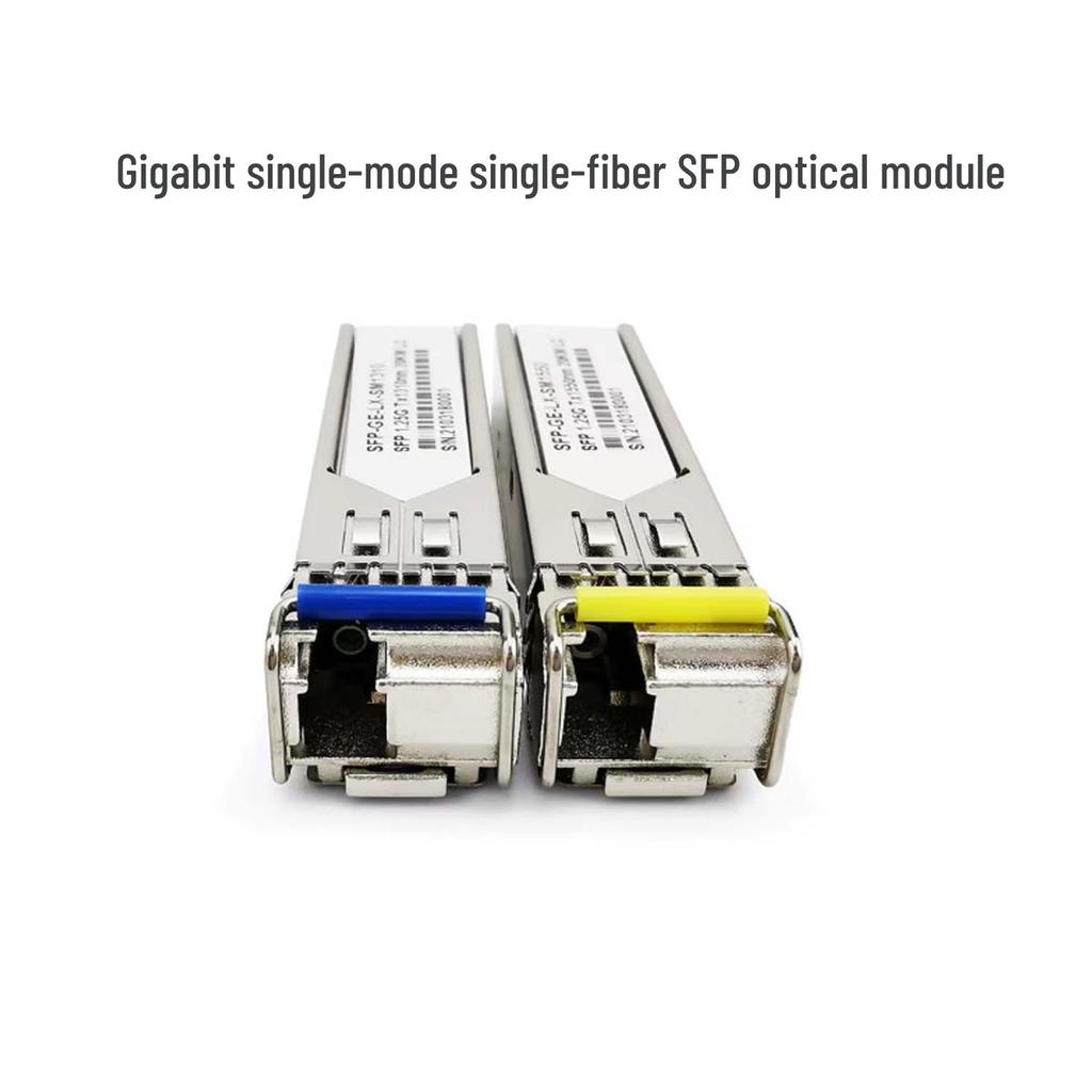 100 Megabit Mini Single-Mode Fiber Optic Transceiver, 1 Fiber, 1 Electrical, SC Port-A, Gigabit, Single-Fiber Pair