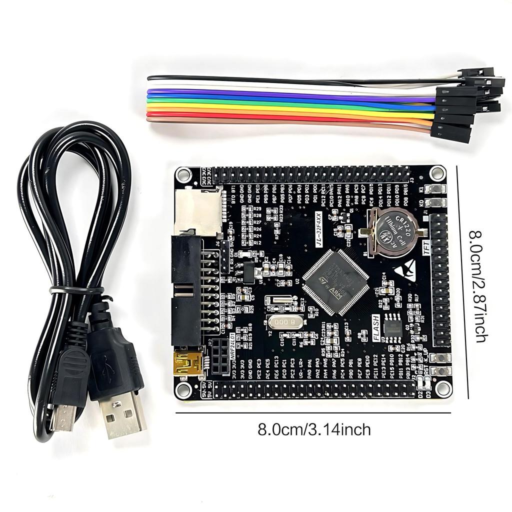 STM32F407VET6 Development Board STM32F4 32Bit M4 Core Single-Chip Learning Module 1.8V-3.6V DC Ideal for Projects