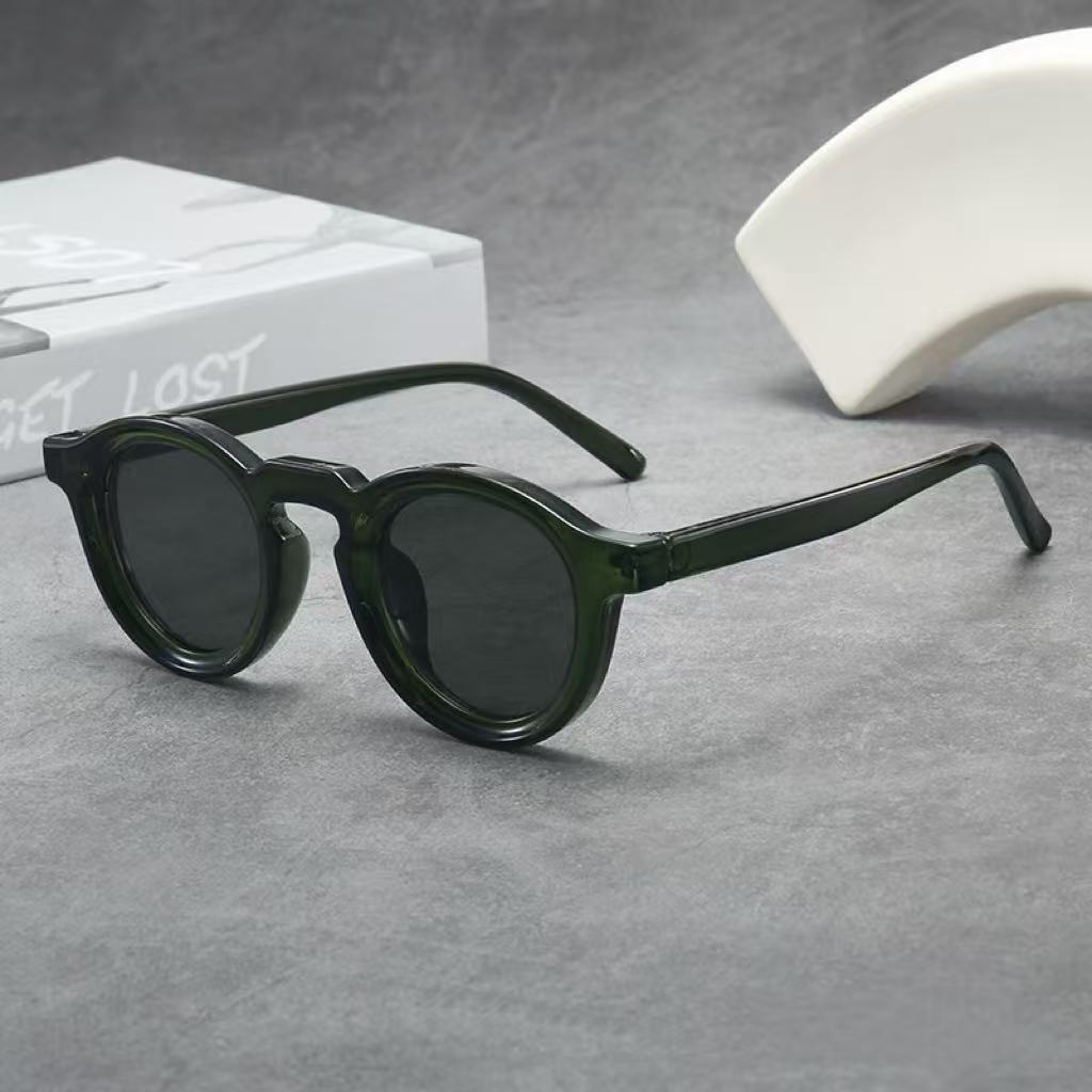 New Vintage Round Sunglasses Women Men Brand Circular Sun Glasses Female Oval Eyewear Sunglasses for Male Female Eyeglasses
