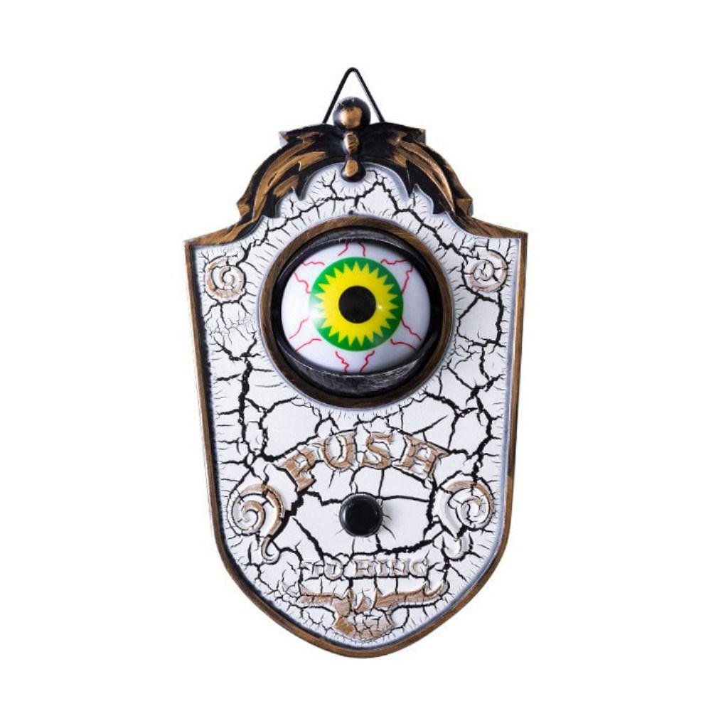 

Electric Sounding Eyeball Doorbell Decorative Hanging Doorbell Halloween Doorbell Horror Props белый