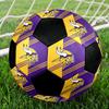 Minnesota Vikings Indoor Soccer Ball Colorful All Ages Size 5 Machine Stitched PVC Competition Ready Durable High-Bounce