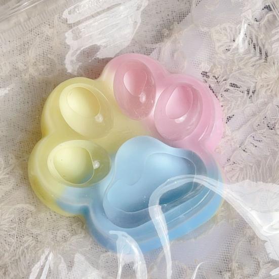 Squeezable Cat Paw Fidget Toy Soft Slow-Rising Stress Reliever Realistic Claw Design Novelty Decompression Gift for Kids Adults