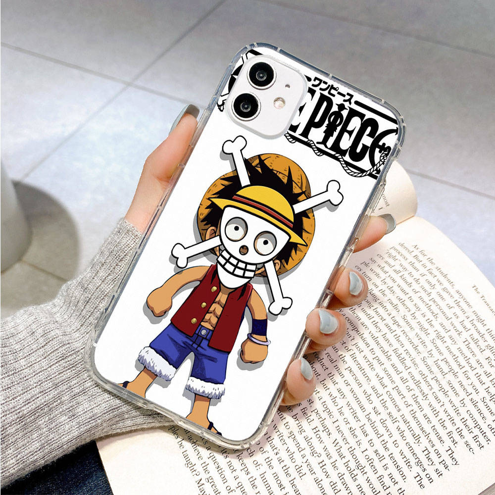 Hülle für Samsung A04 A14 A23 A34 A54 M23 M33 M52 M53 Realme 10 9 C30S C35 C55 VIVO Y02S Y21 Y51 X80 Pro Transparente Hülle WI75 Anime One Piece
