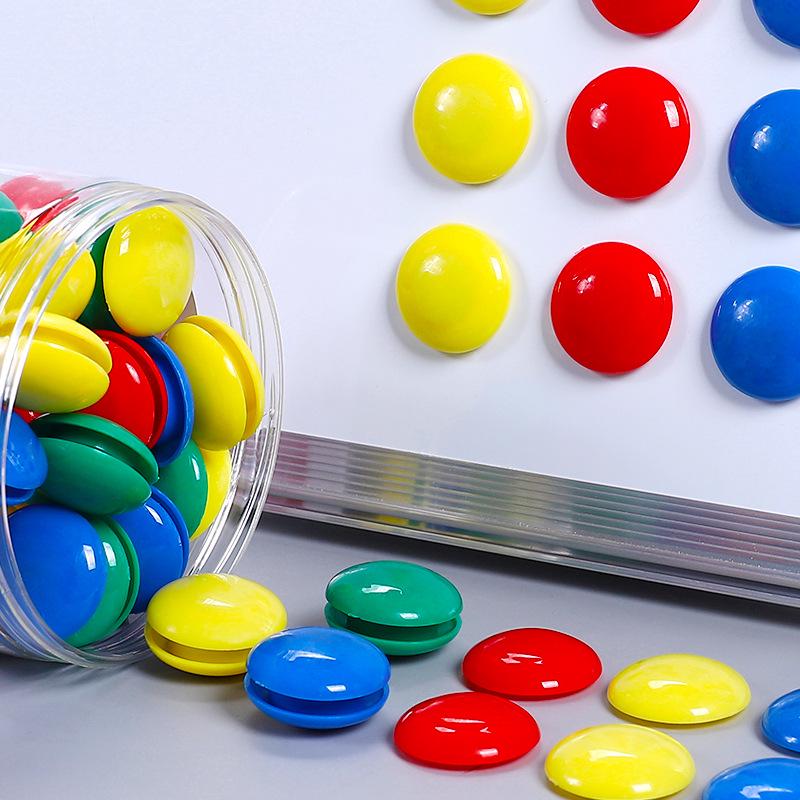 Colorful Round Magnetic Chalkboard Stickers with Strong Magnets for Whiteboards