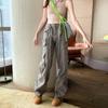 2022 Autumn Fashion Loose Casual Trousers Vintage Streetwear Retro Overalls Wide Leg Cargo Women Pants Womens Trousers Low Waist