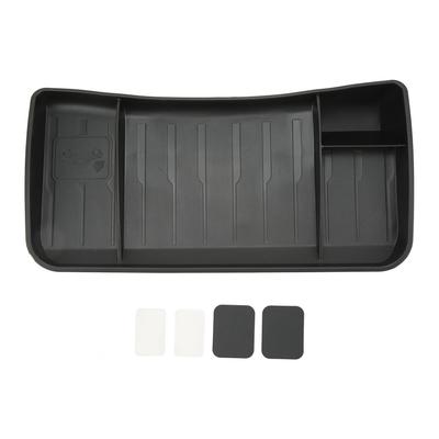 Automobile Dashboard Storage Box TPE Material Behind Screen Black Replacement for Tesla Model 3 Y