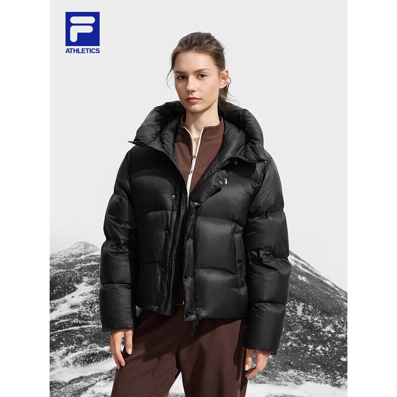 FILA Women s 2025 Winter Loose Fit Hooded Down Jacket XXL