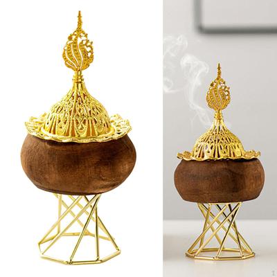 Arabic Incense Burner Metal Censer Party Supplies Decorative Candle Stand Candlestick for