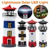 Lighthouse Shape Solar LED Light Garden Fence Yard Outdoor Decor Beacon Lamp Solar Led Light Outdoor Lighting Garden Decoration