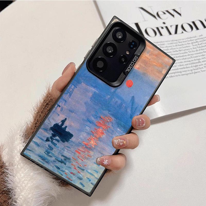 Claude Monet Oil Painting Shockproof Phone Case for Samsung Galaxy S26 Edge S25 Ultra S24 FE S23 Plus S21 Cover Anti Fall Fundas