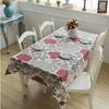 Modern Simple Cotton Double Warp And Double Weft Thickened Canvas, Leaf Flower Coffee Table Tablecloth Dining Table Cloth