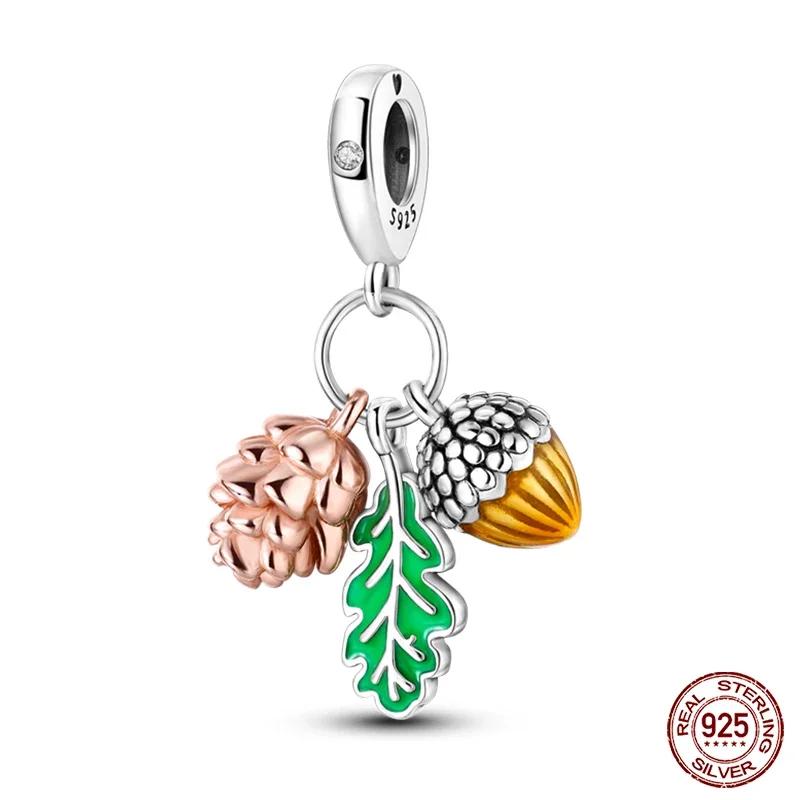 Nightglow Star Moon Pendants Pinecone Beads Fit Bracelets Copper Beautiful Flowers Butterfly Charms Diy Jewelry