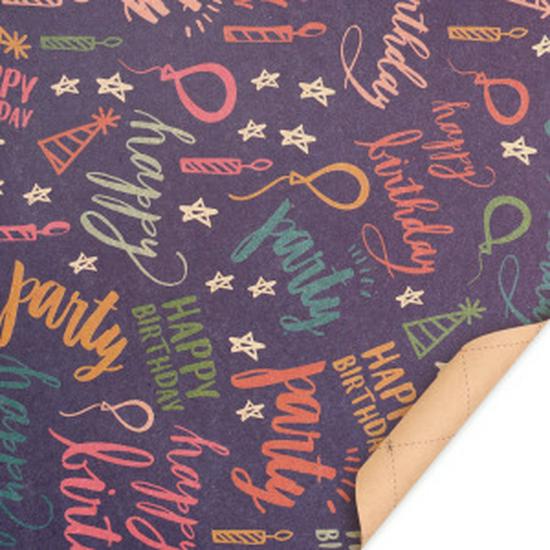 New Happy Birthday and Valentine's Day Kraft Gift Wrap Paper and Book Cover