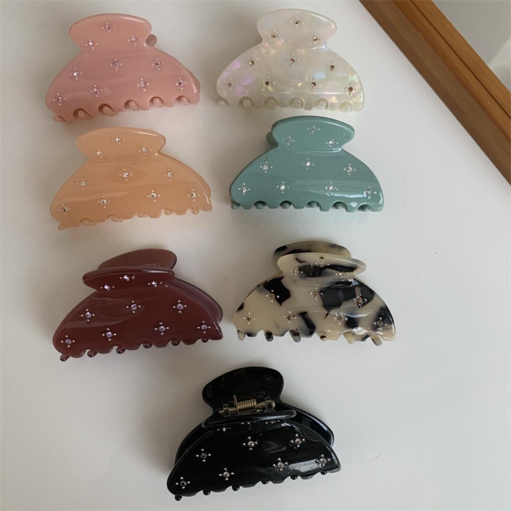 Semicircle Hair Accessory Acetic Acid Headwear Korean Style Shark Clip Hair Clip Girls Hair Claw