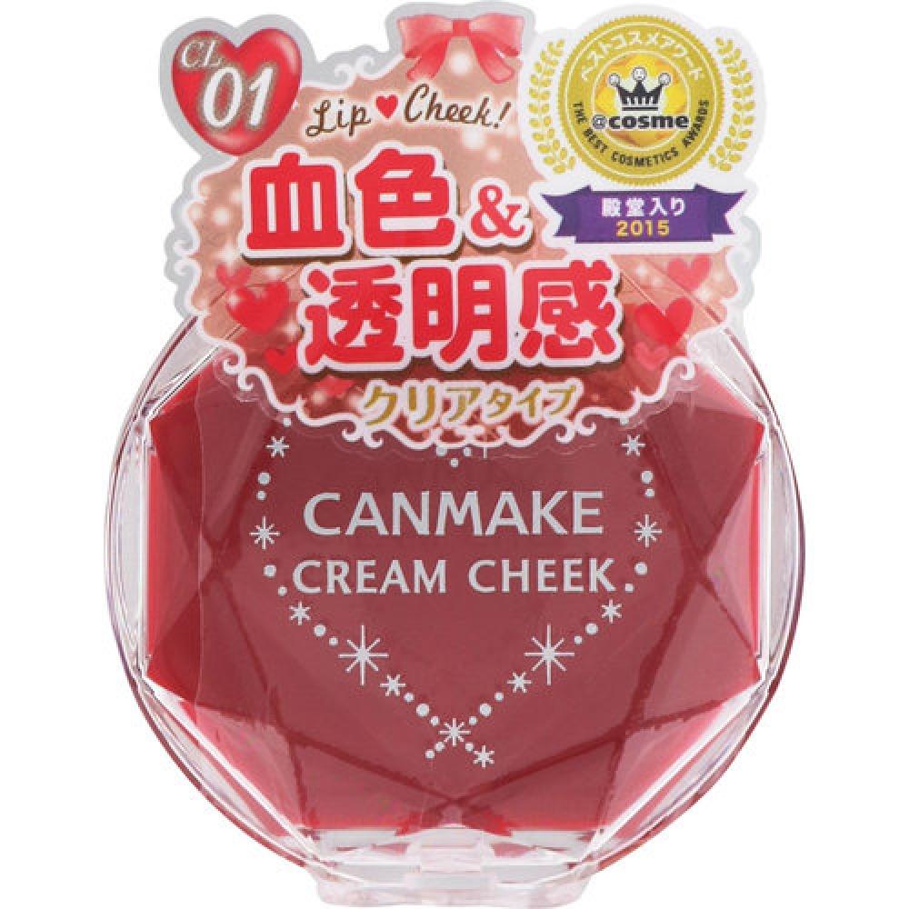 

Canmake Cream Cheek Cl01 Прозрачный красный сердечный 1