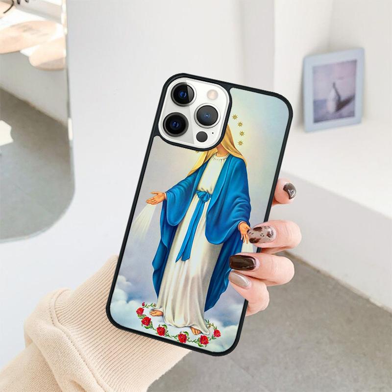 Virgin Mary Phone Case For iPhone 17 Air 16 15 14 11 12 13 Pro  MAX Plus coque Cover Shell