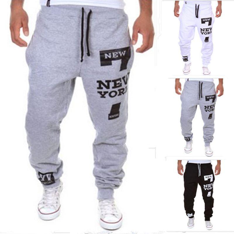Mens Tracksuit Sport Gym Slim Fit Skinny Jogging Pants With Soft Polyester Material