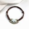 Retro Stone Flower Bracelet Female Jingdezhen Handmade Jewelry Woven Ceramic Pinched Flower Bracelet