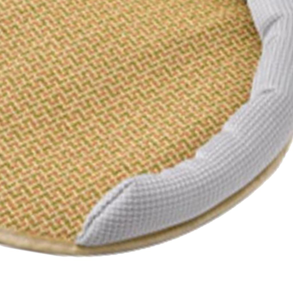 Pet Cooling Mat Summer Waterproof Breathable Soft Comfortable Hand Woven Cat Cool Rattan Pad for Indoor M Grey