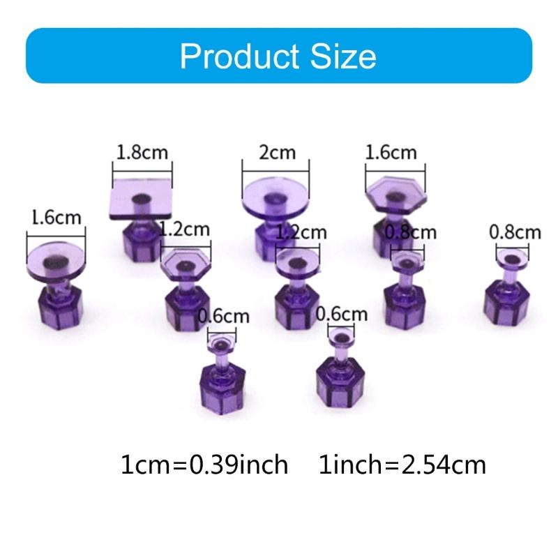 10pcs Car Body Dent Remover Auto Maintenance Tool Damage Removal Tools Pulling Dent Puller