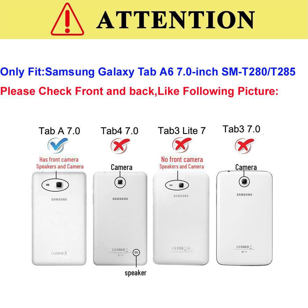 360° drehbare Lederhülle für Samsung Tab A6 7.0 T280/T285