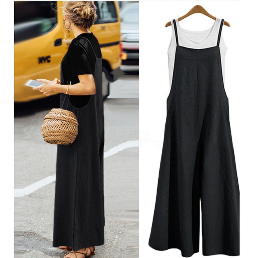 Women's Loose Wide Leg Pants Casual Jumpsuit