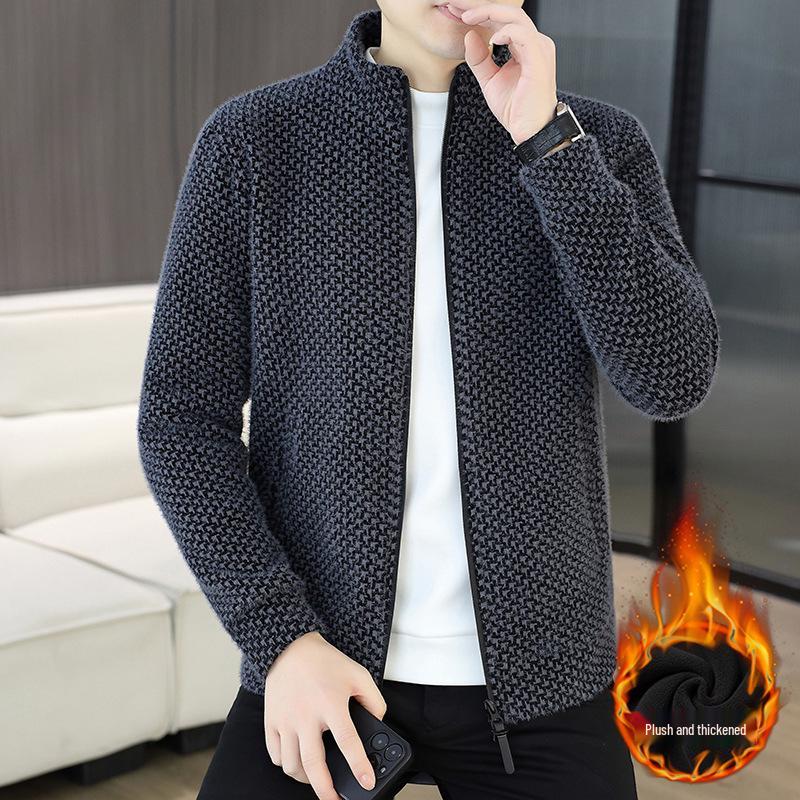 

Autumn Winter 2025 Plus Velvet Luxurious Thick Jacket Coat 4XL