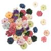 50x Mini Flowers Mixed Artificial Head Wall Decor Romantic Faux Flower Heads for Marriage
