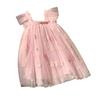 Butterfly Embroidered Mesh Dress: Summer 2025 Baby Girl Princess Puff Sleeve Skirt