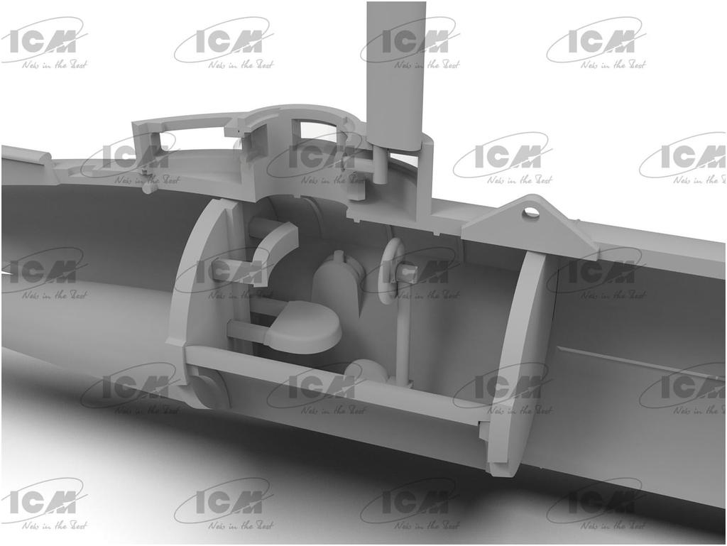 ICM German Midget Submarine Type Molch Plastic Model S019 1/72 U-Boat