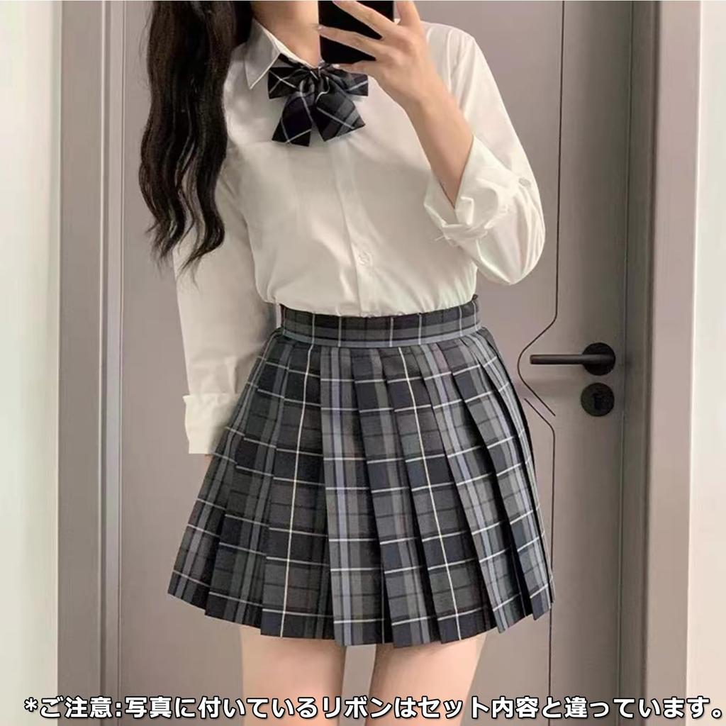 KALAOK Student School Uniform Cosplay Fashion JK Uniform Cos Costume for Commuting To School or Gery Size 2XL Women's Graduation, Blue,