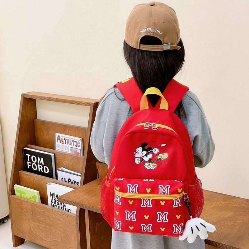 Adorable Cartoon Mickey Mouse Kids Backpack Lightweight Durable Nylon Material