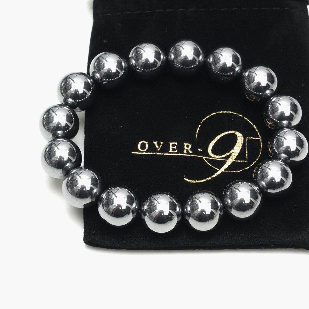 

Terahertz Bracelet 14mm A Tested by a public Power Stone Natural Stone Health Accessories Round Ball OVER-9 institution! Men s Women s [18cm]