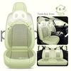 2022 New Cartoon Leather Ice Silk Car Seat Cushion Set, Four Seasons