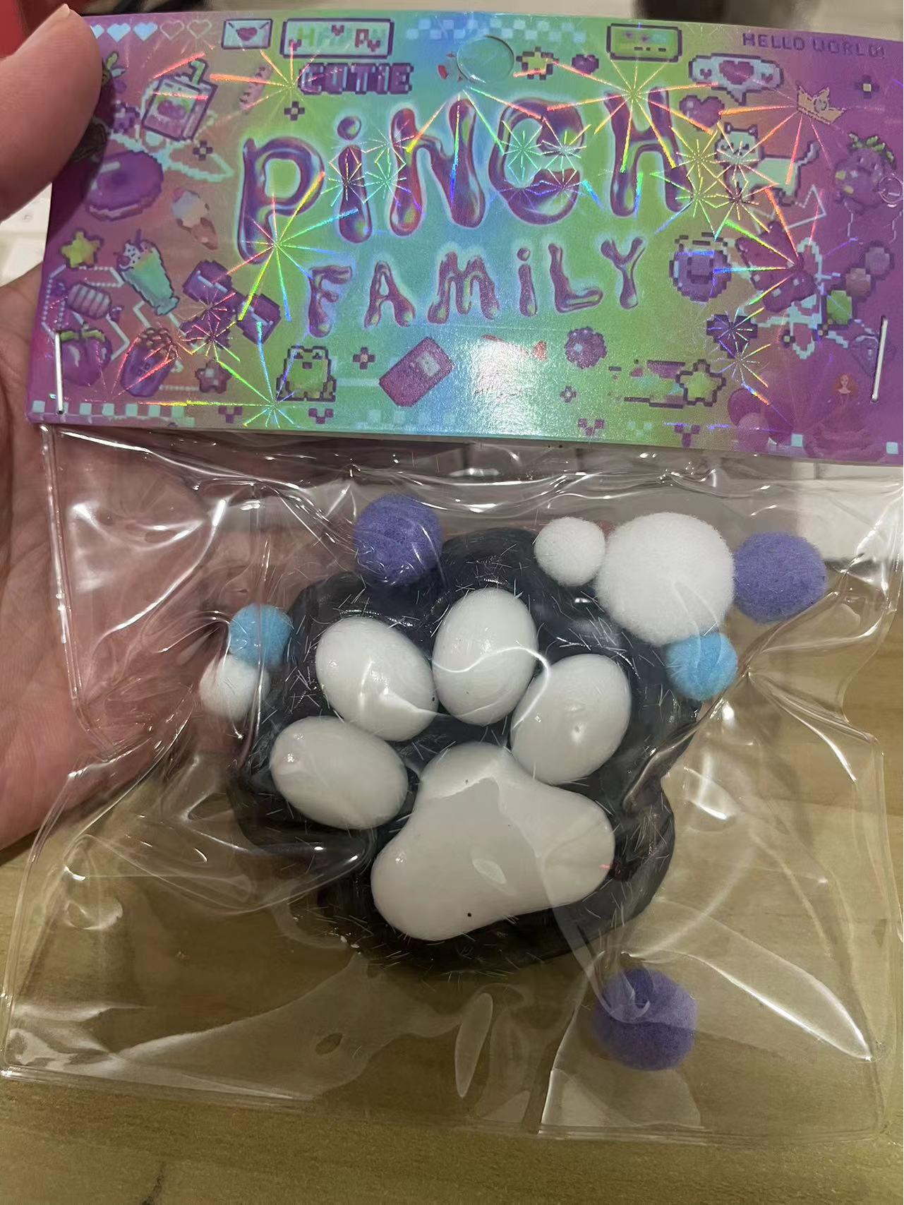 

Дофаминовый плюшевый сквиши-игрушка в виде большой кошачьей лапы - Супермягкий TPR, артефакт для снятия стресса