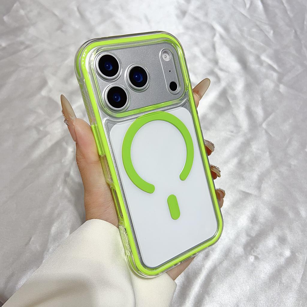 Custodia Morbida in Silicone Trasparente con Paraurti per iPhone 17 Air 16 16E 15 14 Plus 13 12 11 Pro Max Per Magsafe Cover Antiurto