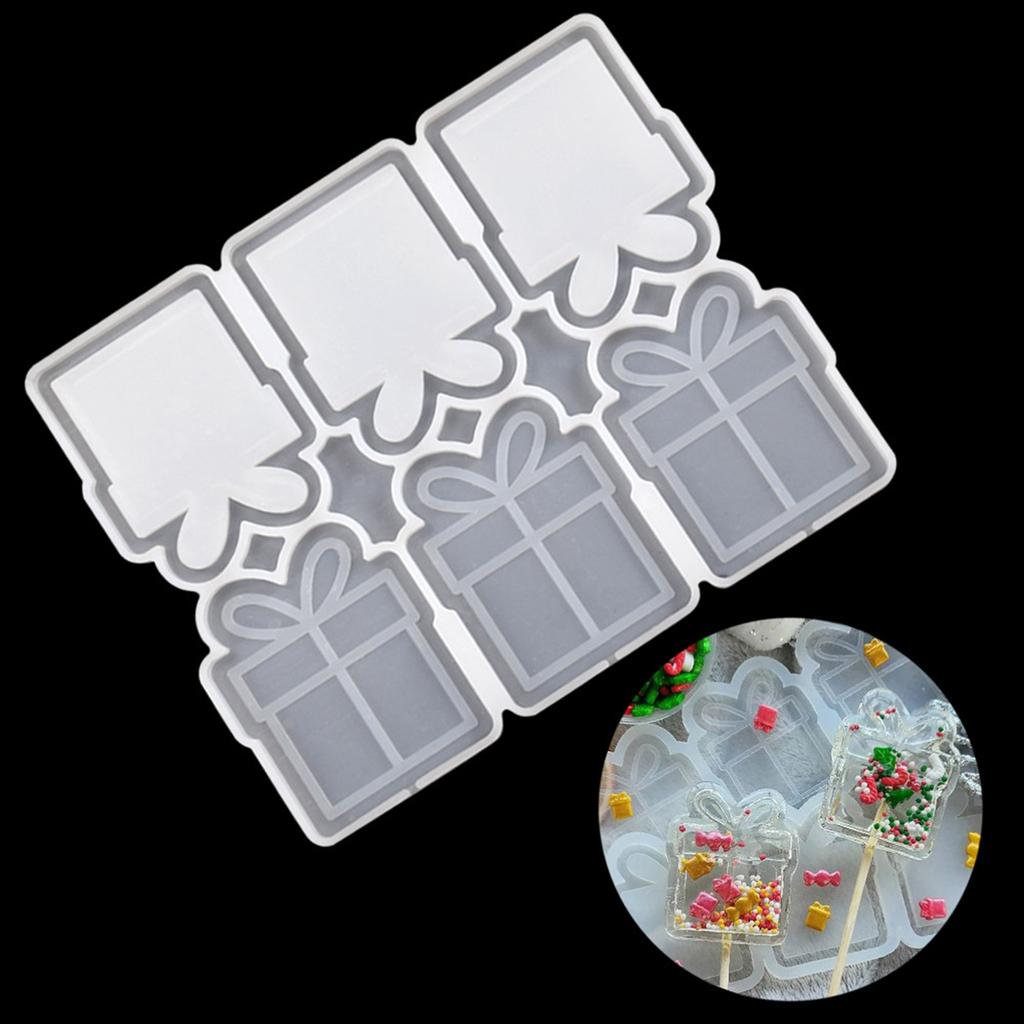 Sugarcraft Mould Cookie Mould Gift Box Gift Food-grade Silicone Candy Cutter Lollipop Mold Easy To Clean Baking Utensils
