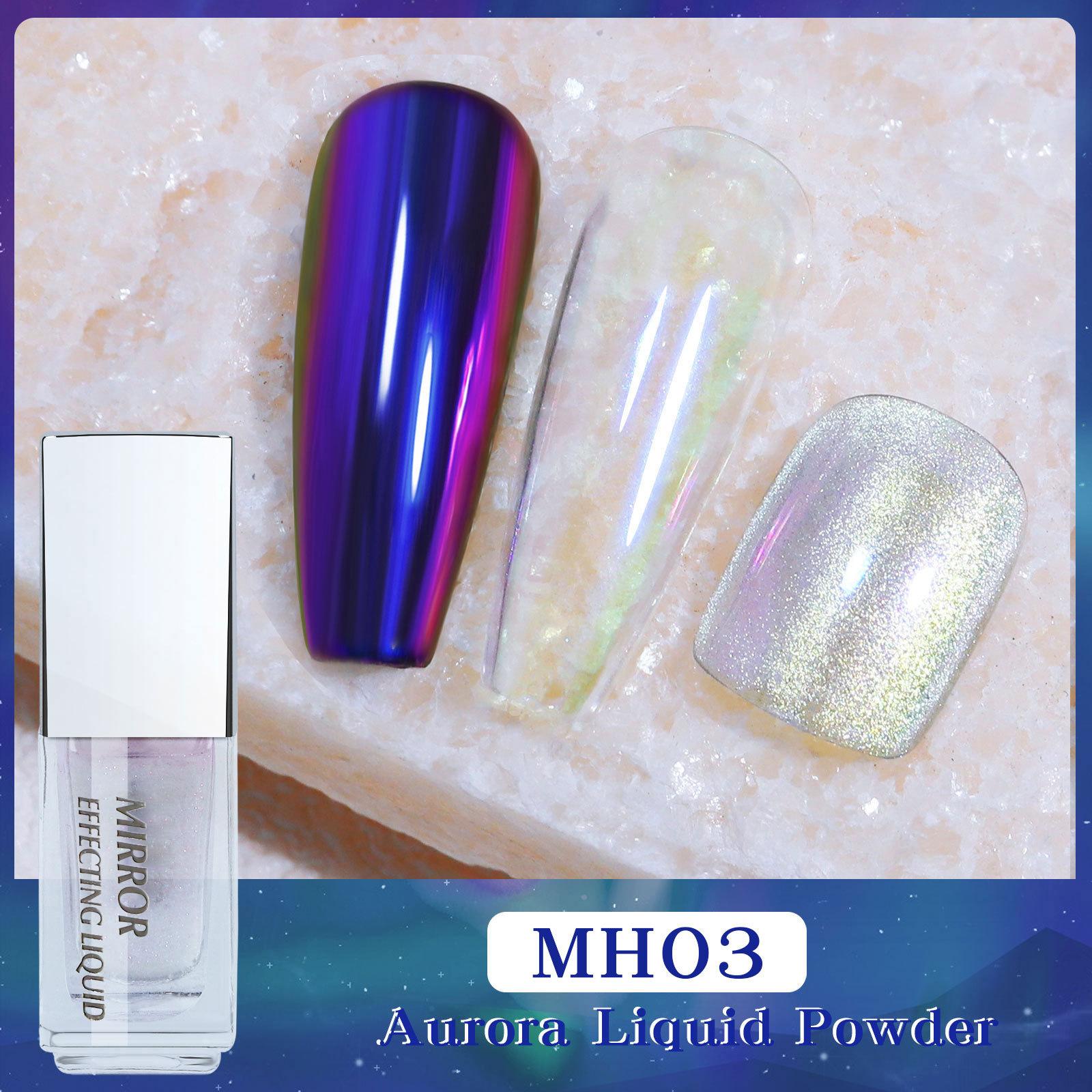 

Новая жидкость для нейл-арта Magic Mirror Powder Moonlight Powder Non-Flying Powder Liquid Mirror Flour Fairy Powder Nail Art Magic Liquid