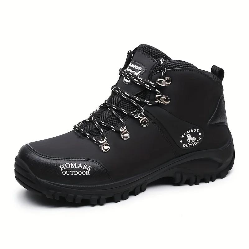 Men Hiking Shoes Outdoor Anti-slip Laced High-top Boots Wear-resistant Breathable Thick-soled Casual Sports Shoes Men
