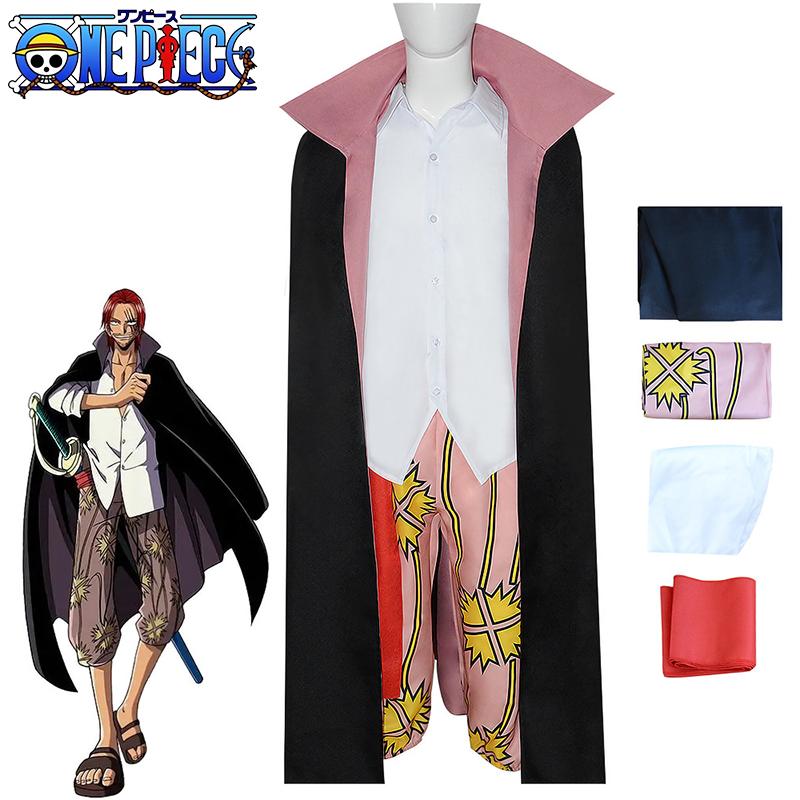 

Комплект костюма для косплея Шанкса из One Piece Косплей Ролевая игра Хэллоуин Вечеринка Комик-Кон L