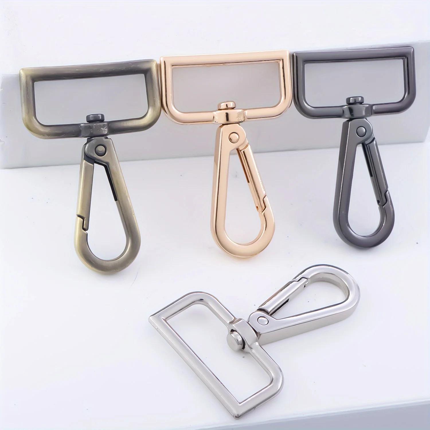 

5pcs Metal Swivel Snap Hooks, Lobster Claw Clasps for Keychains Purse Hardware Bag Making Lanyard Hooks 16mm рожевий колір золота