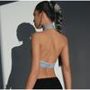 Women Crop T-shirt Tank Top Sequin Summer Backless Female T-Shirts 2023 New Night Club Party Tee Corset