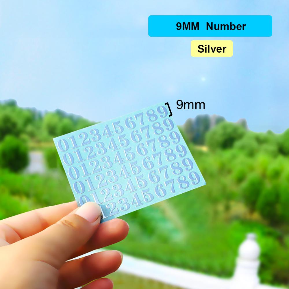 Silicone world 2-9mm Alphabet Letters Numbers Decor Stickers Gold Silver Epoxy Resin Filler For DIY Silicone Molds Craft Making