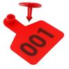 100Pcs 001-100 Numbers Pig Goat Ear Tag Identification Sheep Earrings Lables Cow Ear Tag Card  Cow
