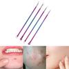 4Pcs Blackhead Facial Acne Pimple Pore Remover Tweezer Curve Extractor Set Kit