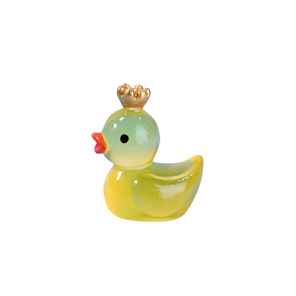 Miniature Resin Ducks, Yellow Miniature Ducks For Kids Baby Shower, Miniature Figures Micro Fairys Garden Landscapes Aquarium Dollhouse Ornament