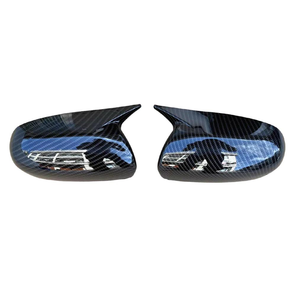 For KIA K3 Forte Cerato Ceed 1 2009-2011 Car Rearview Side Mirror Cover Wing Cap Exterior Sticker Door  Case Trim Carbon Fiber
