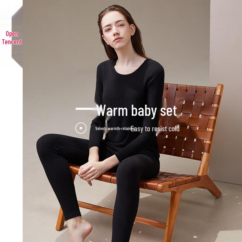 

Fenteng Women s Pure Cotton Thermal Underwear Set L