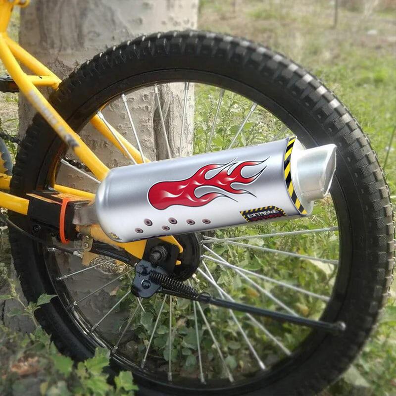 Speichengeräuscherzeuger Karten Fahrradset Auspuffrohr Auspuffanlage Wasserdicht Stark Kinderfahrräder Zubehör Für Fahrradanfänger